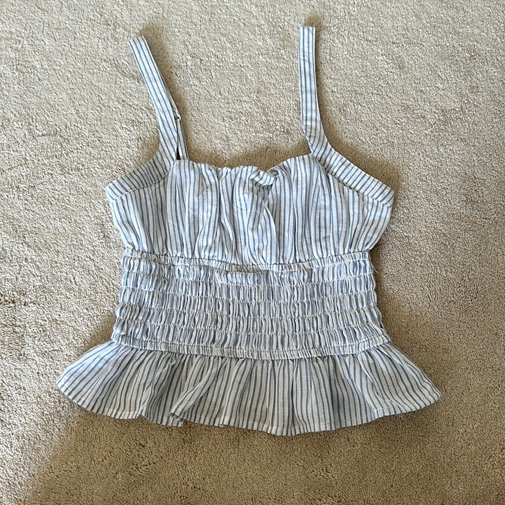 Blue striped tank